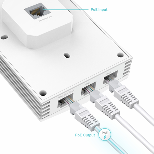 TP-LINK EAP655-WALL WIFI6 AX3000 Duvar Tipi Access Point