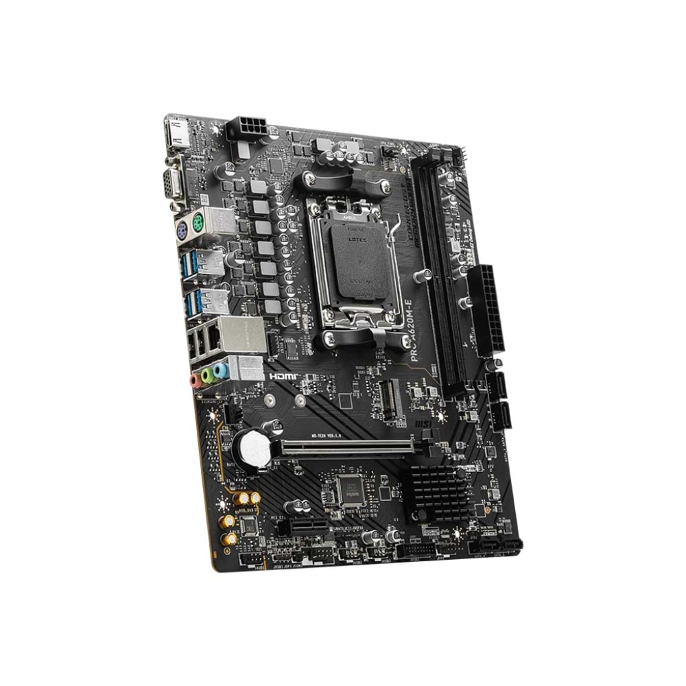 MSI PRO A620M-E DDR5 HDMI PCIE 4.0 AM5 mATX