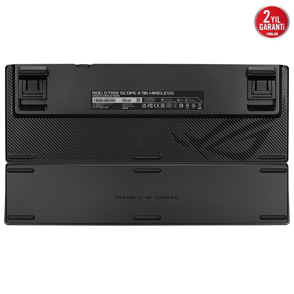 ASUS ROG Strix Scope II 96 Wireless NX Snow White - 96% RGB Mekanik Gaming Klavye - Tri-Mode 2.4GHz/BT/USB