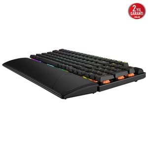ASUS ROG Strix Scope II 96 Wireless NX Snow White - 96% RGB Mekanik Gaming Klavye - Tri-Mode 2.4GHz/BT/USB