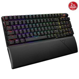 ASUS ROG Strix Scope II 96 Wireless NX Snow White - 96% RGB Mekanik Gaming Klavye - Tri-Mode 2.4GHz/BT/USB