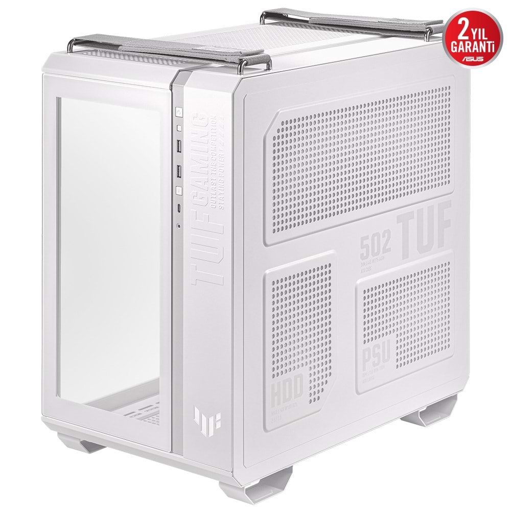 ASUS GT502 PLUS TUF GAMING TG WHITE Gaming Mid-Tower PC Kasası Beyaz / 90DC0093-B19000