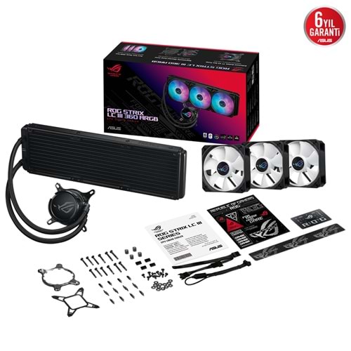 ASUS 360mm ROG STRIX LC III 360 ARGB AM5-1851p Sıvı Soğutmalı İşlemci Fanı / 90RC00T1-M0UAY0