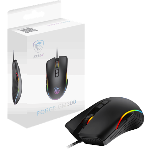 MSI GG FORGE GM300 7200dpi RGB Gaming Mouse