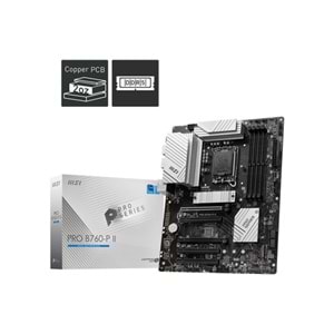 MSI PRO B760-P II DDR5 HDMI-DP PCIE 4.0 1700p ATX