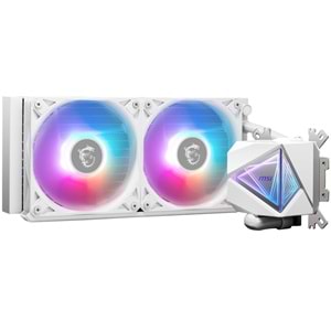MSI 240mm MAG CORELIQUID I240 WHITE ARGB AM5-1851p Sıvı Soğutmalı İşlemci Fanı Beyaz