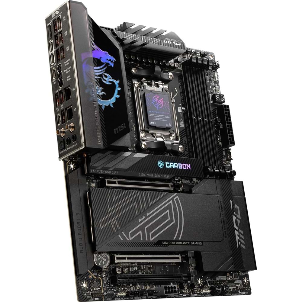 MSI MPG X870E CARBON WIFI7 DDR5 HDMI-DP TYPEC PCIE 5.0 AM5 ATX