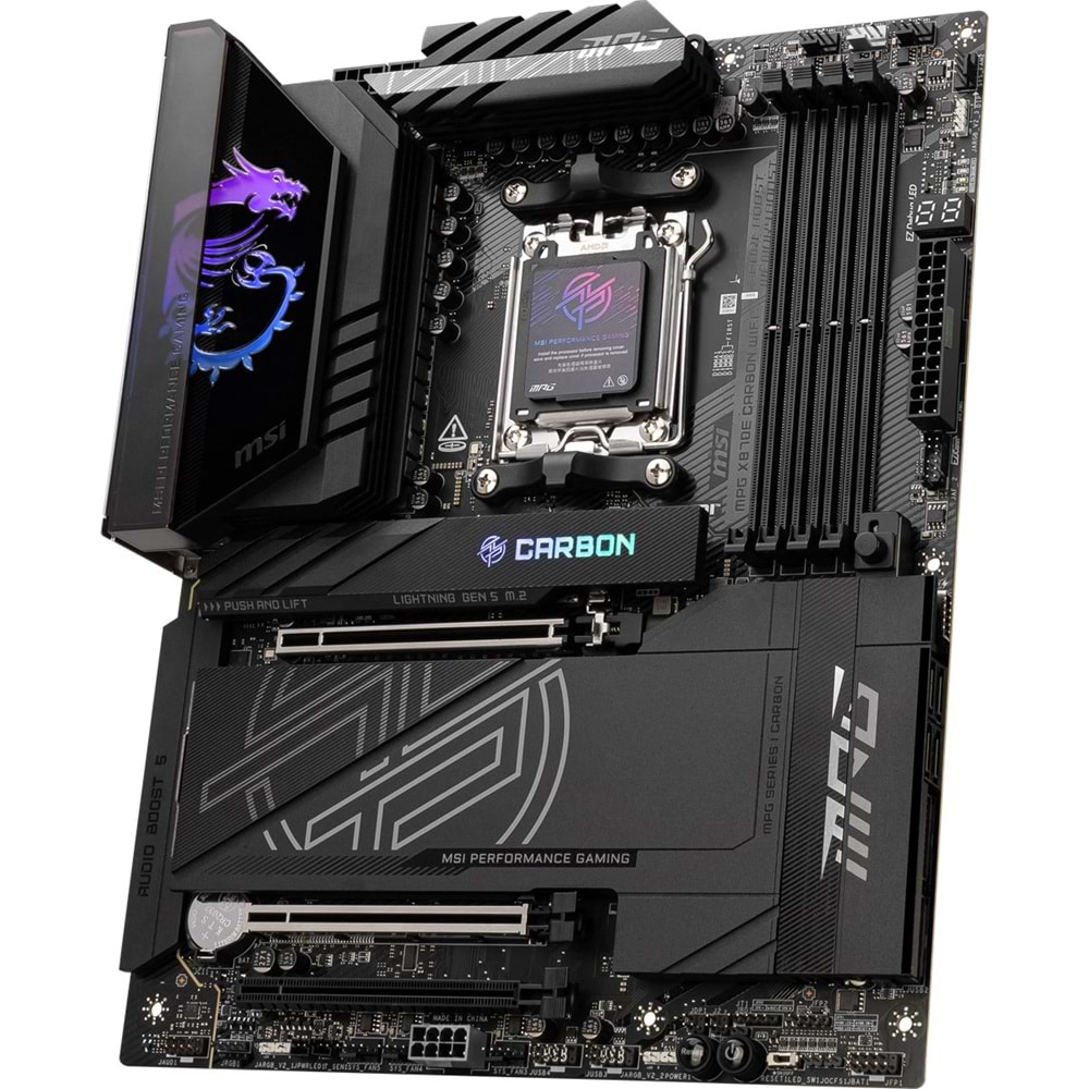 MSI MPG X870E CARBON WIFI7 DDR5 HDMI-DP TYPEC PCIE 5.0 AM5 ATX