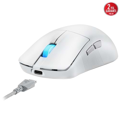 ASUS ROG Harpe Ace Mini 42000 DPI 49g Kablosuz Beyaz Oyuncu Mouse / 90MP03Z0-BMUA10