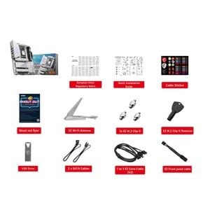 MSI MPG X870E EDGE TI WIFI7 DDR5 HDMI-DP TYPEC PCIE 5.0 AM5 ATX BEYAZ