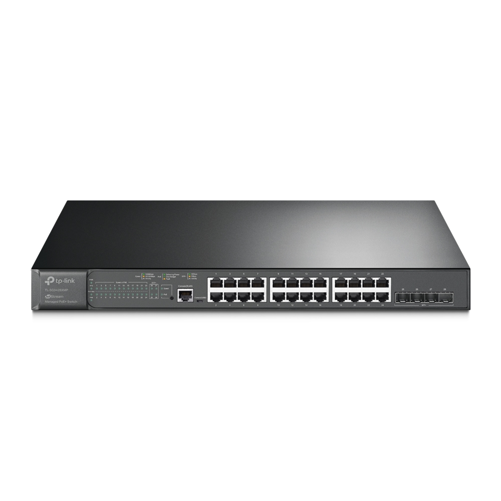 OMADA 24port PoE 500w Gigabit 4-SFP 10GbE L2+ Yönetilebilir Switch TL-SG3428XMPP