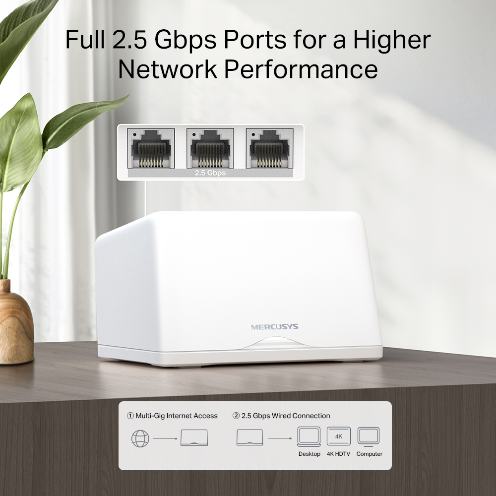 MERCUSYS HALO H47BE WIFI7 BE9300 Mesh Router 2'li paket
