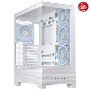 ASUS A31 PLUS TG ARGB WHITE Gaming Mid-Tower PC Kasası Beyaz / 90DC00R3-B19000