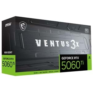 MSI 8GB RTX5060TI 8G VENTUS 3X OC GDDR7 HDMI-DP PCIE 5.0