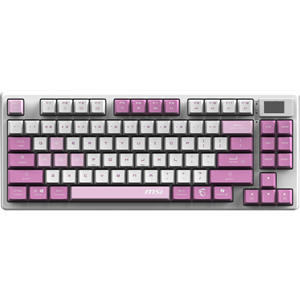 MSI Q TR GG Forge GK600 TKL Violet Switch Mekanik Beyaz/Mor Oyuncu Klavyesi