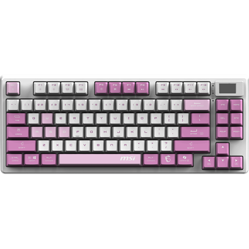 MSI Q TR GG Forge GK600 TKL Violet Switch Mekanik Beyaz/Mor Oyuncu Klavyesi