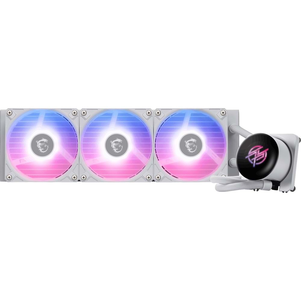 MSI 360mm MPG CORELIQUID P13 360 WHITE ARGB AM5-1851P Sıvı Soğutmalı İşlemci Fanı Beyaz