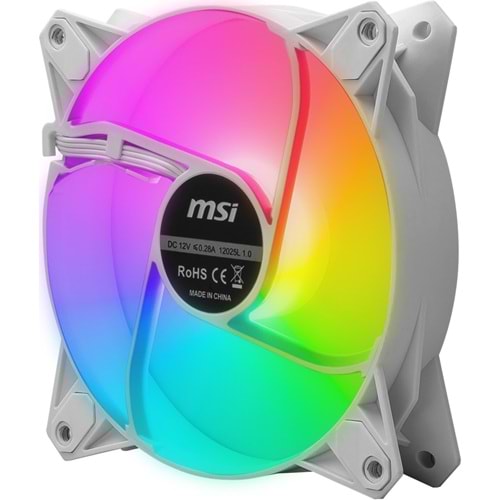 MSI MAG F120 ARGB WHITE-3RW Kasa Fanı Beyaz