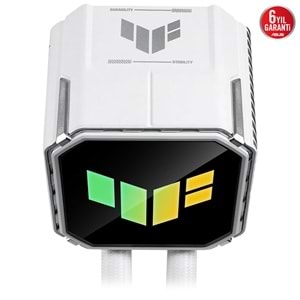 ASUS 360mm TUF GAMING LC III 360 ARGB Sıvı Soğutmalı İşlemci Fanı Beyaz