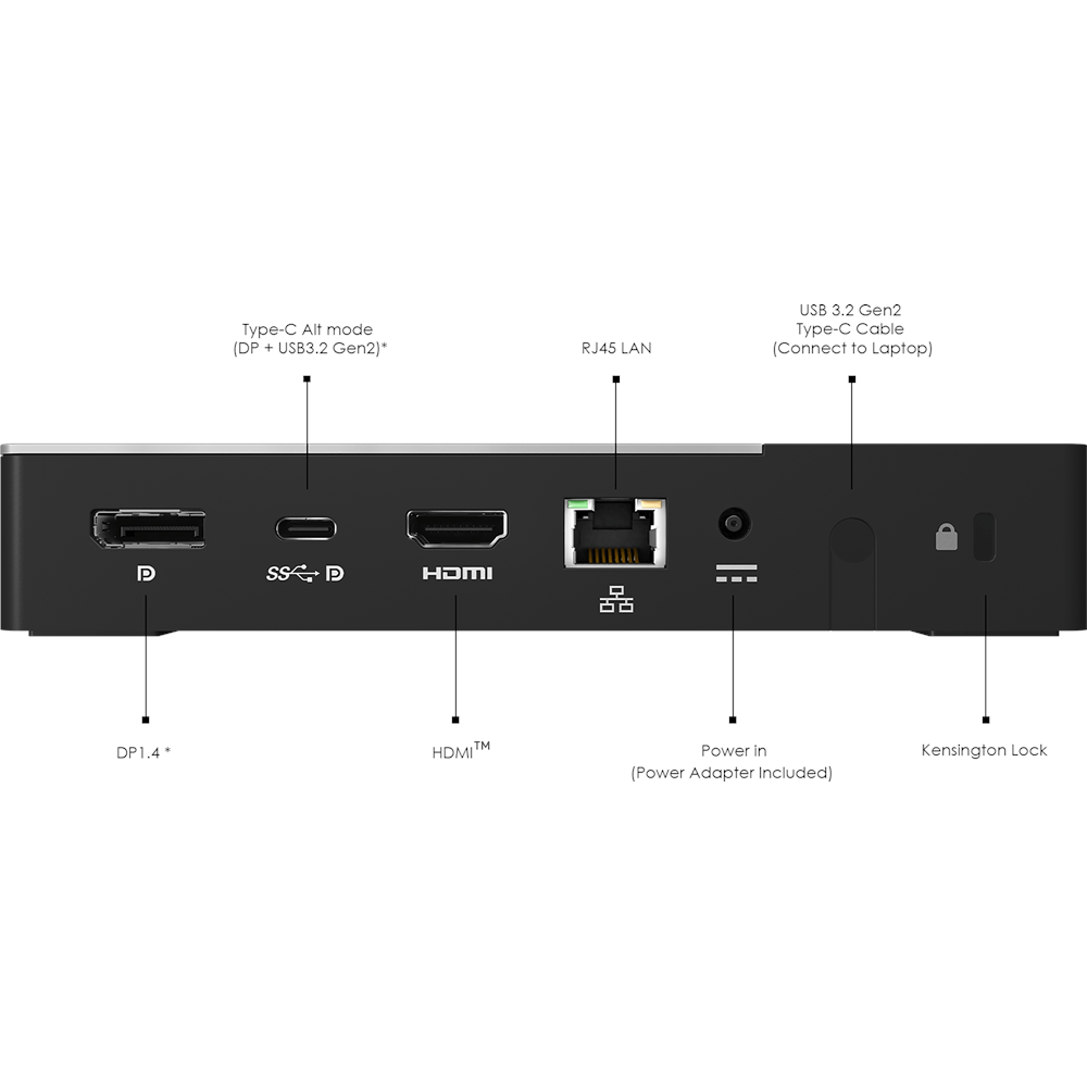 MSI USB-C Docking Station Gen 2 100W PD Triple 4K HDMI DP Gigabit LAN Dock
