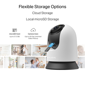 MERCUSYS 3MP 4mm Kablosuz Wıfı Pan-Tilt Harici IP Kamera MC210