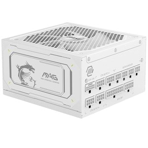 MSI 1000w 80+ Gold MAG A1000GL PCIE5 WHITE Tam Modüler Power Supply Beyaz