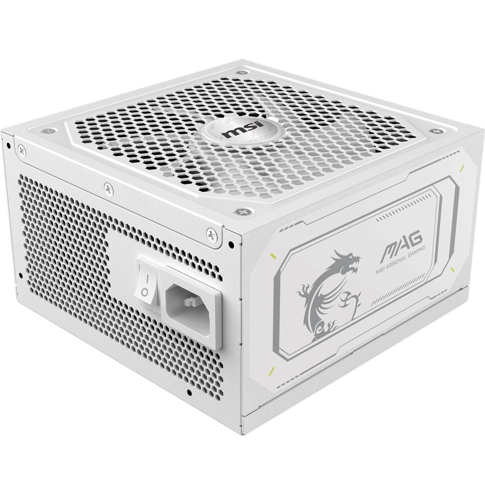 MSI 1000w 80+ Gold MAG A1000GL PCIE5 WHITE Tam Modüler Power Supply Beyaz