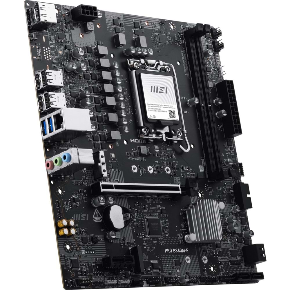 MSI PRO B860M-E DDR5 HDMI-DP PCIE 5.0 1851p mATX