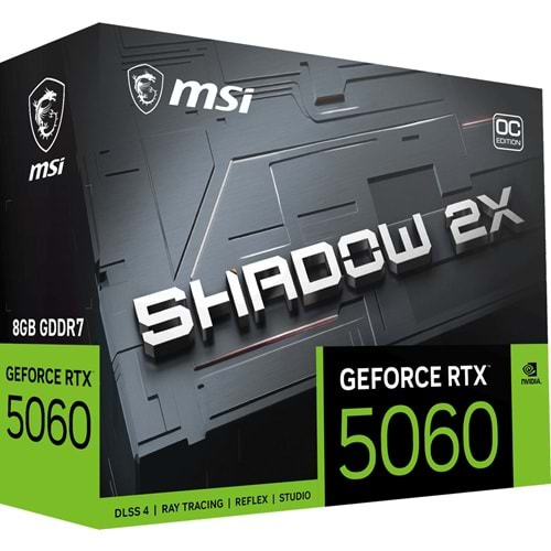 MSI 8GB RTX5060 8G SHADOW 2X OC MAX GDDR7 128bit HDMI-DP PCIE 5.0