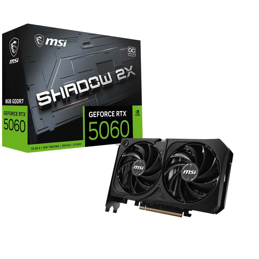 MSI 8GB RTX5060 8G SHADOW 2X OC MAX GDDR7 128bit HDMI-DP PCIE 5.0