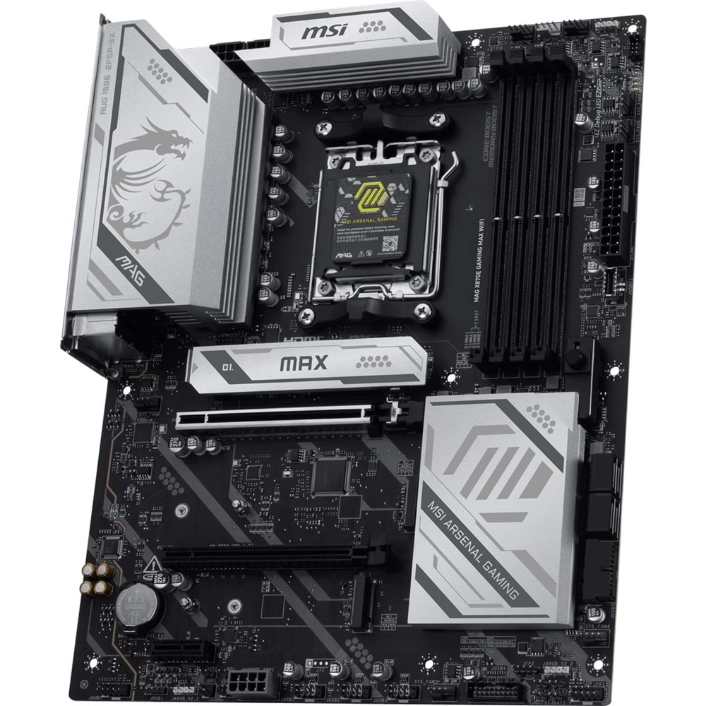 MSI MAG X870E GAMING MAX WIFI7 DDR5 HDMI-DP PCIE 5.0 AM5 ATX