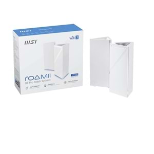MSI ROAMII BE PRO MRBE110 WIFI7 BE11000 Ev Ofis Router 2'li Paket