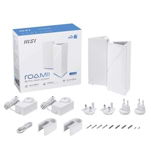 MSI ROAMII BE PRO MRBE110 WIFI7 BE11000 Ev Ofis Router 2'li Paket