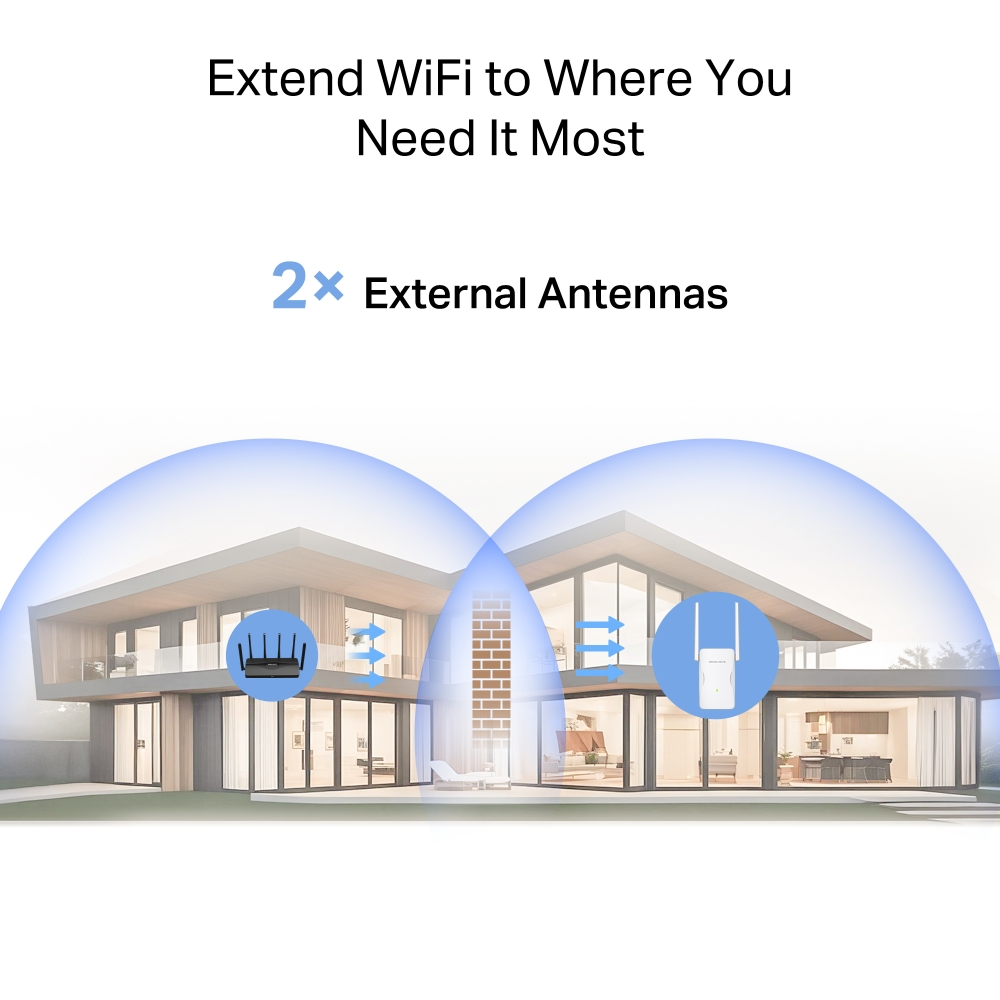 MERCUSYS ME25B BE3600 WIFI7 Menzil Genişletici Priz Tip 