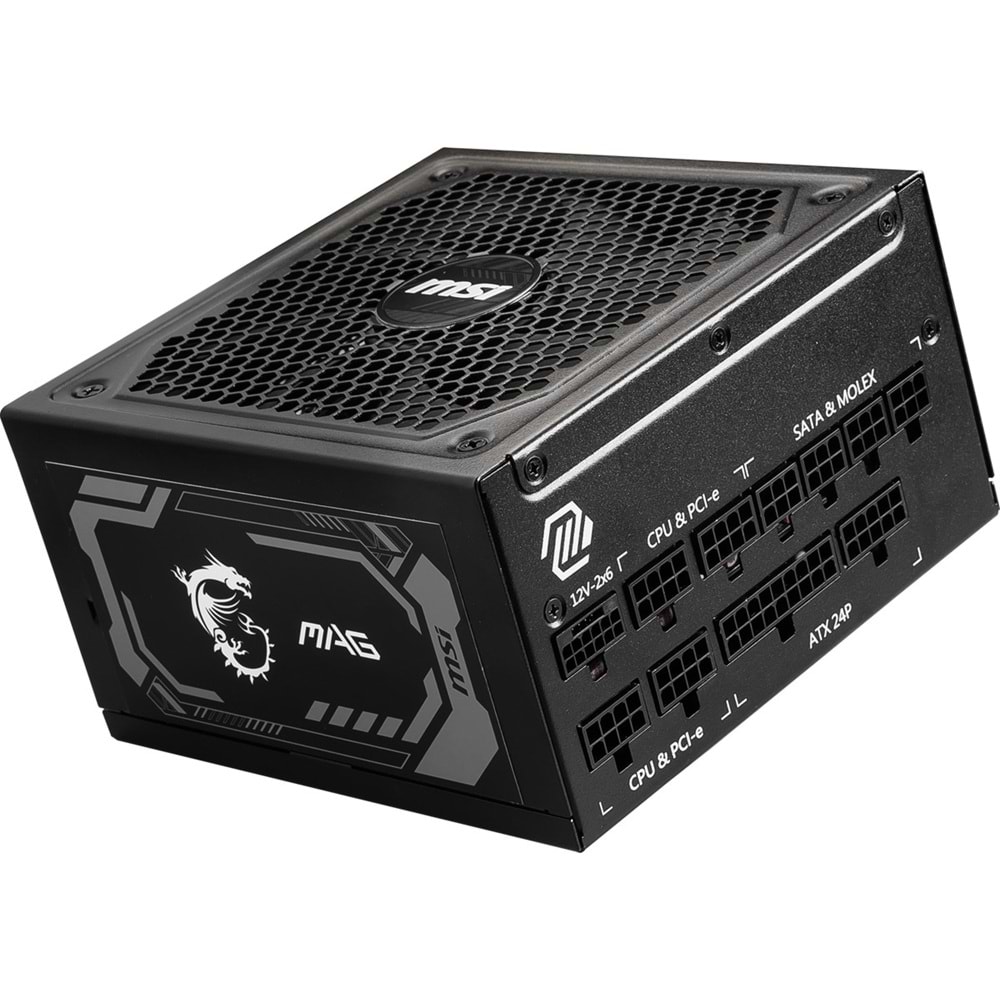 MSI 1000w 80+ Gold MAG A1000GL PCIE5 II Tam Modüler Power Supply