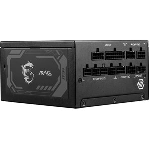 MSI 1000w 80+ Gold MAG A1000GL PCIE5 II Tam Modüler Power Supply