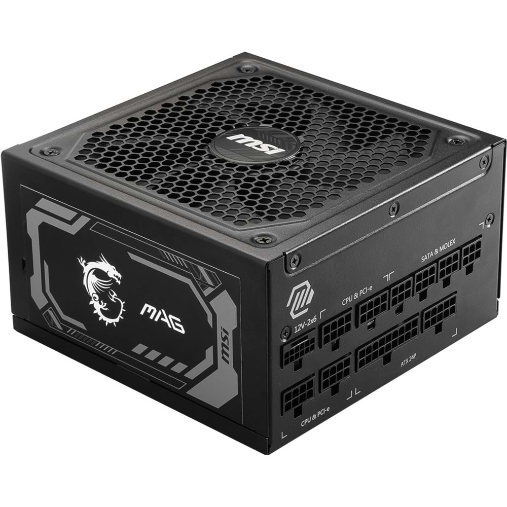 MSI 1000w 80+ Gold MAG A1000GL PCIE5 II Tam Modüler Power Supply