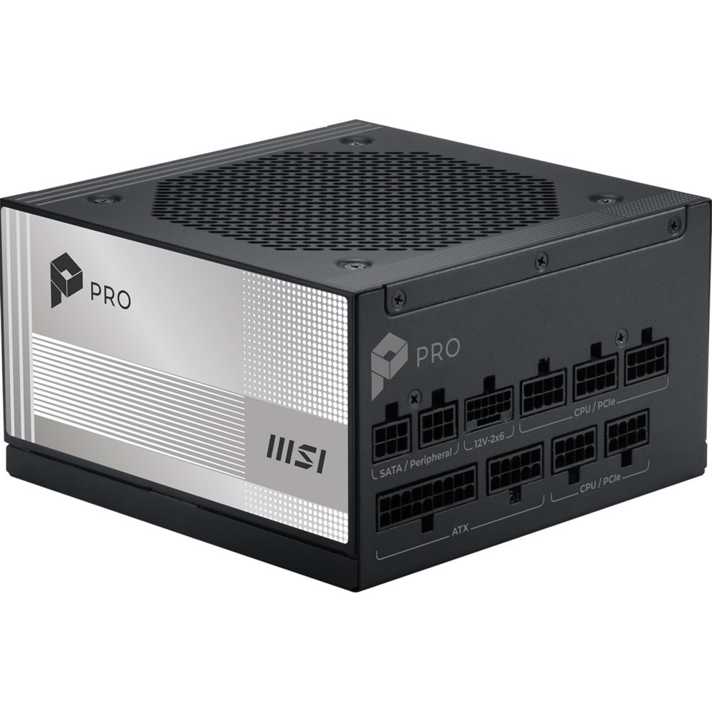 MSI 850w 80+ Platinum PRO A850PL PCIE5 Tam Modüler Power Supply 