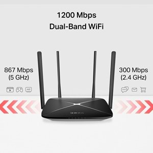 MERCUSYS MB430-DSL WIFI5 AC1200 Çift Bant VDSL Modem Router