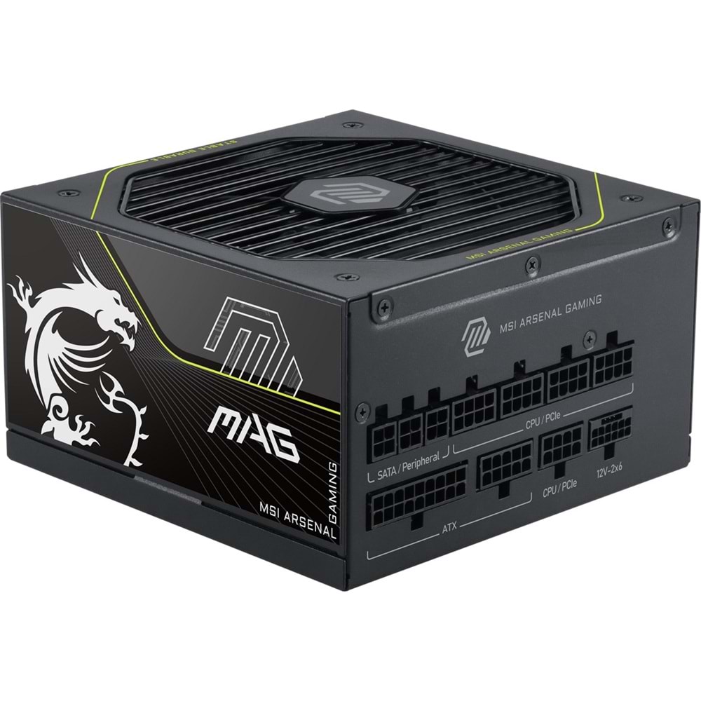 MSI 1200W 80+ PLATINUM MAG A1200PLS PCIE5 Tam Modüler Power Supply