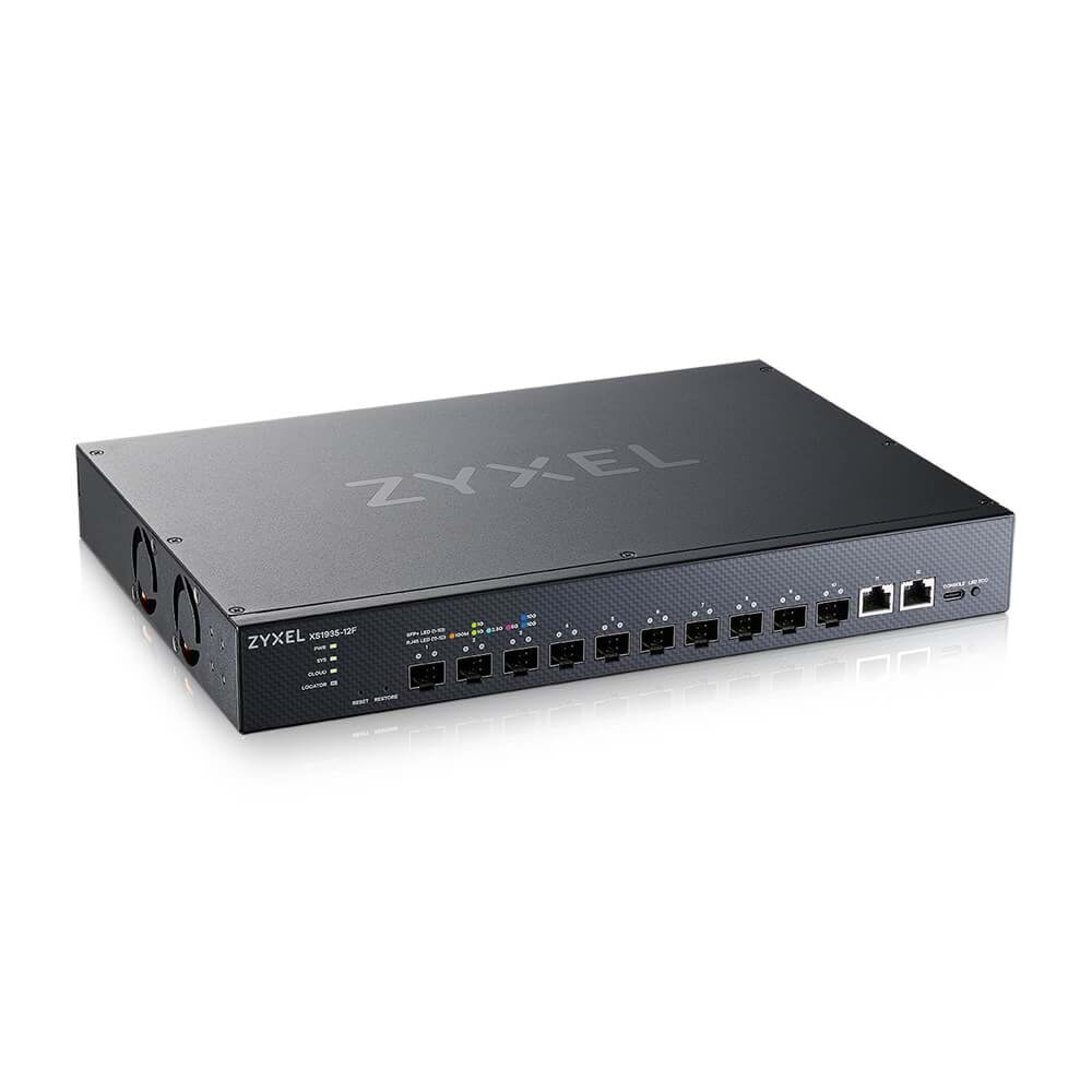 ZYXEL 10-10GbE SFP+ / 2-10GbE Uplink Layer 3 Yönetilebilir Switch XS1935-12F