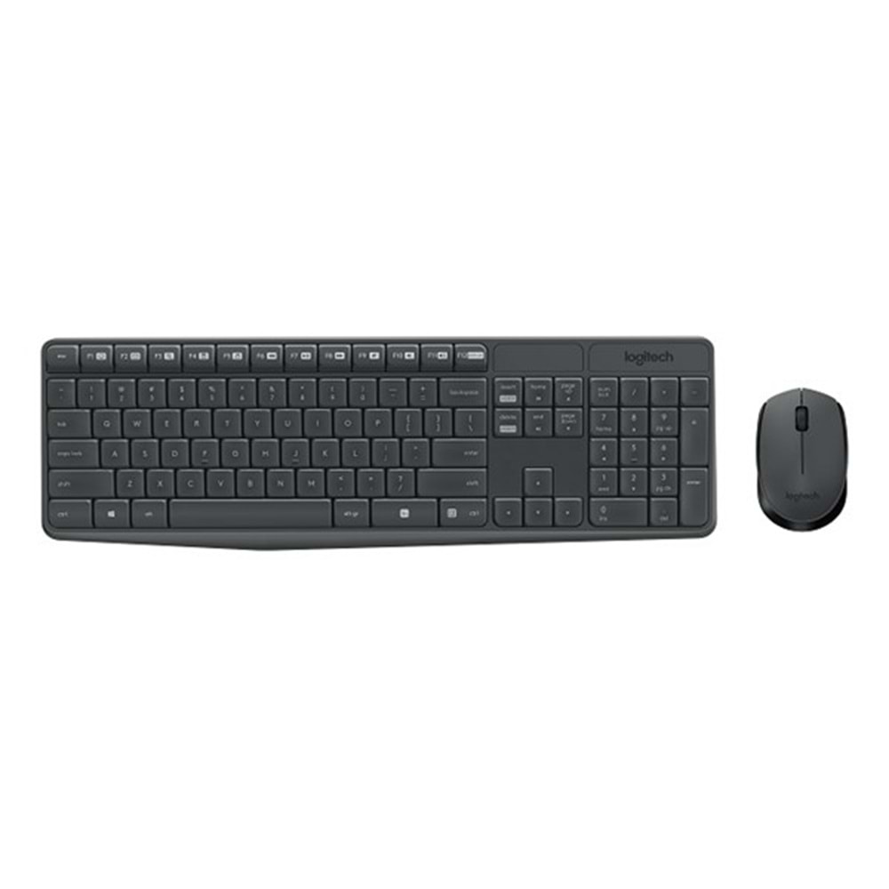 LOGITECH MK235 Kablosuz Q Trk Siyah Klavye - Mouse Set (920-007925)