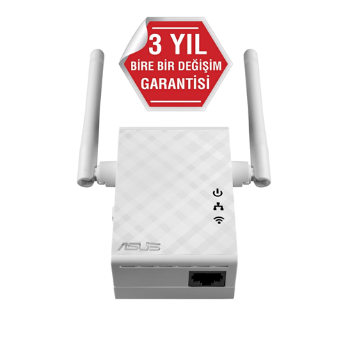 ASUS RP-N12 N300 2.4GHZ Mesafe Genişletici EV Ofis Tipi 2x 2dbi sabit anten