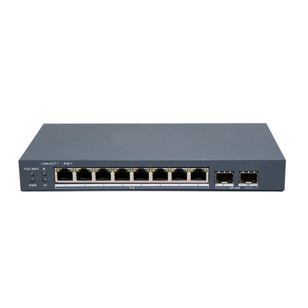 HIKVISION 8port PoE 80w 2-SFP Gigabit Yönetilebilir Switch DS-3E1510P-EI/M-8P2F
