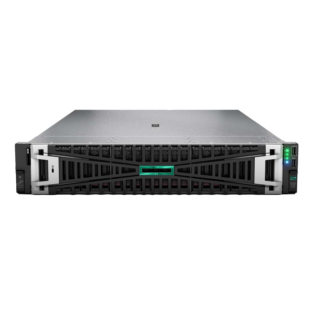 HPE DL380 GEN12 XEON 6515P P89965-425 64GB DDR5 RDIMM-2X480GB SSD-2X1000W 2U Rack Sunucu