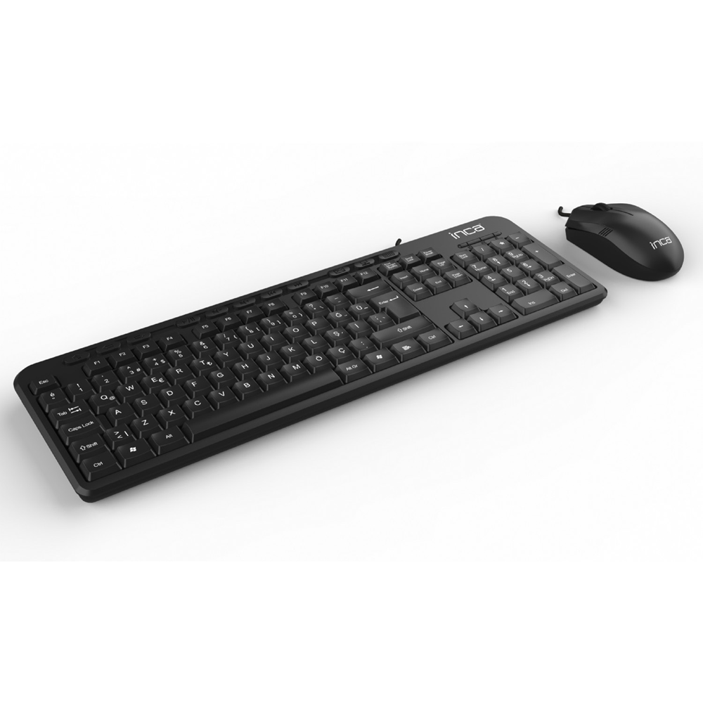 INCA IMK-375T Kablolu USB Q Trk Siyah Klavye - Mouse Set