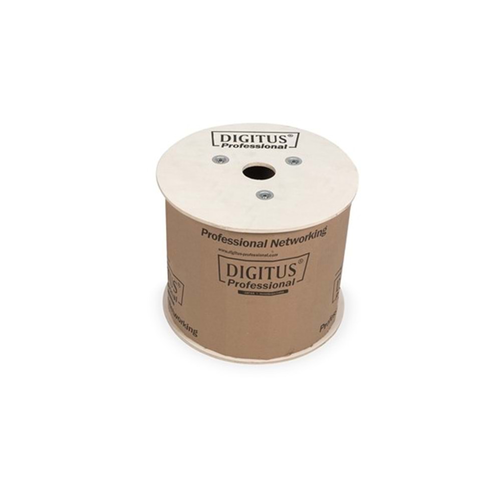 DIGITUS 500metre CAT6 Utp 23AWG Gri Makara Saf Bakır Kablo 0.50mm DK-1613-VH-5-GR