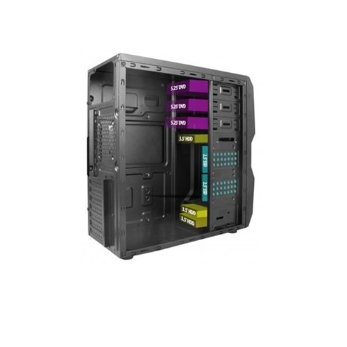 VENTO 550W TA-K61 Standart Mid-Tower PC Kasası