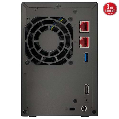 ASUSTOR 2diskli Celeron N5105-4GB RAM--2.5Gbe Nas Server AS6702T
