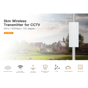 WITEK WI-CPE517 (V2) 16dbi 300mbps 5ghz 5+km Harici Access Point 150 derece
